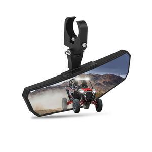 지디요루오 UTV 리어 미러 알루미늄 클램프가 장착된 HD SXS 센터 0인치 케이지 마운트 폴라리스 RZR 매버릭 X3 파이오니어 탈론 가와사키 CFMOTO 야마하