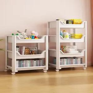 이동식 책꽂이 책장 수납 선반 간이 바퀴달린 정리함 수납장 조립식 틈새 철제