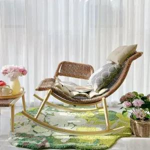 라탄 흔들의자 스윙체어 거실 카페 야외 안락 낮잠의자