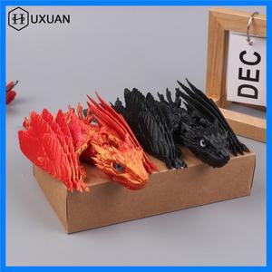 깃털 달린 Wyvern 드래곤 3D 프린트 관절형 드래곤 3D 프린트 장난감 데스크탑 애완동물