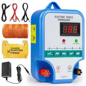 가축용 전기 울타리 충전기 - 반려동물 가축 사육 및 야생 동물 침입 방지를 위한 12kV 3줄 고출력