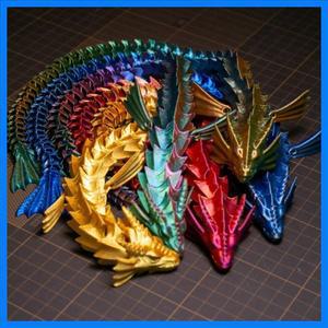 3D 인쇄 물 드래곤 Antistress 전신 관절 크리 에이 티브 장난감 공예 장식품 홈 데스크탑 장식 인형 동상