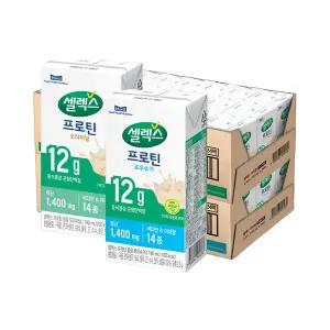 셀렉스 건강식품관 프로틴음료 오리지널+로우슈거(TBA) 대용량 190ml 각 24팩 (총