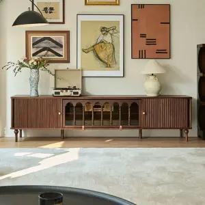 원목높은거실장 원목거실TV장식장 원목tv거실장 다이