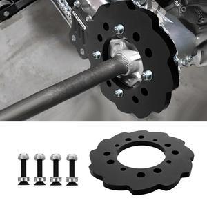 카니투 모터사이클 체인 스프로킷 가드, 빌렛 알루미늄 1/2 폴리 리어 휠 가드 커버 혼다 TRX250R / TRX450R TRX400EX TRX250X (블랙)