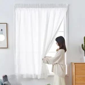 붙이는 나비주름커튼 사생활보호 비침없는 150X200