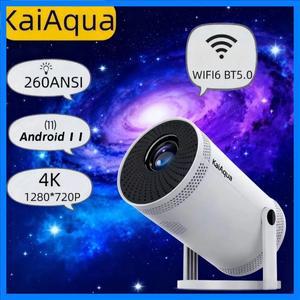 홈시어터 야외 휴대용 프로젝터 트랜스피드 안드로이드 11 260ANSI 프로젝터 올위너 713 1280  720P4K180 B