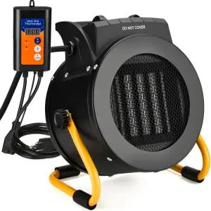 온도 조절기가 있는 LHUKSGF 온실 히터 파티오용 실외 PTC 세라믹 고속 난방 과열 방지를 위한 3가지 모드