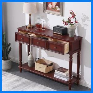 유럽식 현관문 입구 테이블 수납장 원목 콘솔 테이블 거실 파티션 캐비닛 복도 긴 테이블 Z
