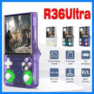 R36 울트라 레트로 휴대용 비디오 게임 콘솔 오픈 소스 리눅스 시스템 4.0인치 IPS 화면 휴대용 게임 콘솔