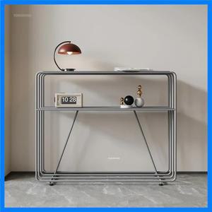거실 가구용 창의적인 철제 아트 콘솔 테이블 현관 콘솔 랙 심플하고 매우 좁은 복도용 테이블
