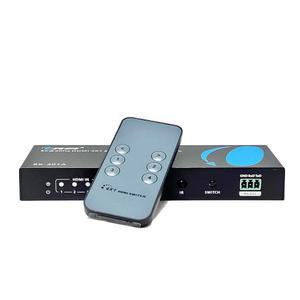 [미국배송] OREI 8K HDMI 2.1 스위치 4X1 스위처 오디오 추출기 울트라HD 지원 최대 4K @ 120HZ PS5 XBOX 게임 리모컨 IR EDID HDCP 2.3 - 옵티컬 아웃(BK-401A)