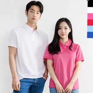 여성티셔츠 남여공용 여름 시원한 데일리 쿨론 카라 반팔티