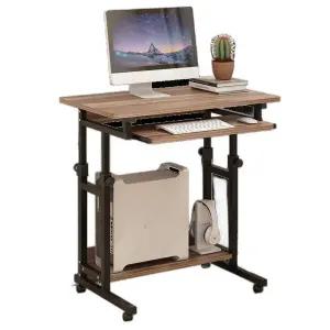 바퀴달린 컴퓨터책상 이동식 달린 탁자 책상 화이트 프린터