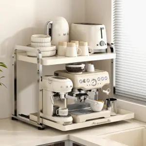 밥솥 레일선반 슬라이드 주방 수납장 거치대 다이