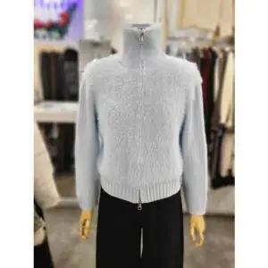 밸리걸 세이브존01 날개사 하이넥 집업 니트 가디건 616830