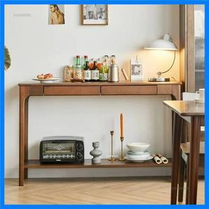 미니멀리스트 레트로 콘솔 테이블 거실 가구 미국산 원목 콘솔 테이블 현관 복도 입구 테이블
