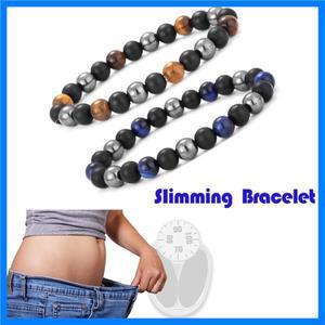 남성용 적철광 팔찌 천연석 비즈 커플 팔찌 여성 건강 관리 무게추 감량 도움 쥬얼리 선물