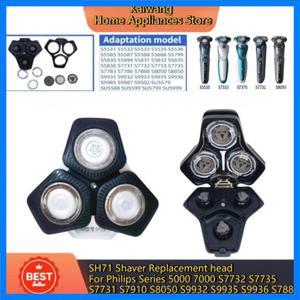 필립스 시리즈 5000 7000 S7732 S7735 S7731 S7910 S8050 S9932 S9935 S9936 S7888용 SH71 면도날 교체 헤