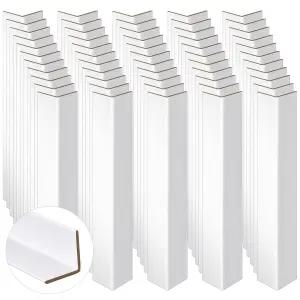 MotiMind 100개 1.89인치 x 12인치 화이트 카드보드 모서리 보호대 포장용 배송용 운송 보관용 강화 팔레트