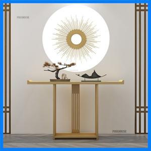 새로운 중국어 단단한 나무 콘솔 테이블 간단한 거실 입구 콘솔 복도 장식 좁은 베란다 테이블 홈 가구