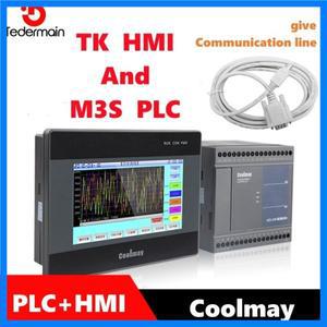 Coolmay HMI PLC 터치 스크린 콤보 세트 통신 케이블 포함 M3S-24MT 24MRT 40MT 40MR 4.3 인치 5 인치 7 인
