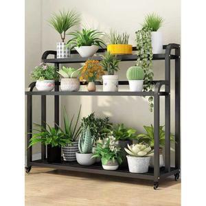 이동식 화분 정리대 거치대 5단 80x40x60CM 홈가드닝 발코니 다이 선반 실내 크다