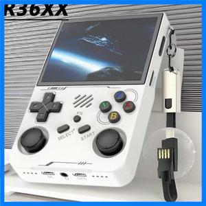 R36XX 레트로 게임 콘솔 미니 포켓 휴대용 게임 플레이어 3.5인치 IPS 휴대용 게임기 128GB 리눅스