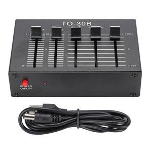 [미국배송] ASHATA EQ-3 오디오 신호 헤드셋 증폭기 3밴드 EQ 이퀄라이저 2채널 디지털 사운드 이퀄라이저 포노 턴테이블 축음기 레코드 플레이어용