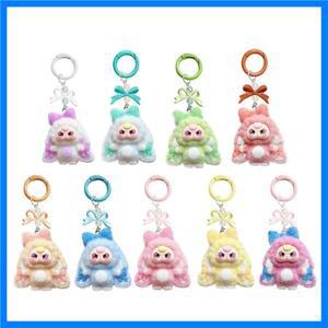 미니 만화 Babythree 키 체인 귀여운 인형 선물 Diy 펜던트 액세서리 장식 Kawaii 펜던트 가방 펜던트