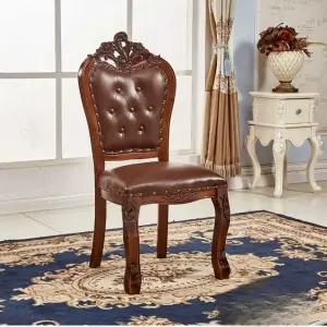 유럽풍 엔틱 식탁의자 레스토랑 중세 원목 카페의자