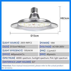 AC85-265V LED 식물 성장등 채소 개화용 풀 스펙트럼 E27 식물 전구 수경재배용 LED 식물 성장등 (실내 식