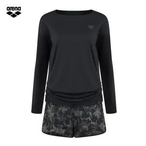 아레나 아리아 A6BL1PS03 BLK 주머니백 여성비치 루즈핏 래쉬가드 2S 세트수영복22440717172093018