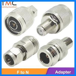 F-N 어댑터 키트 N 타입 - F 수-암 황동 RF 동축 어댑터 TV 안테나 연장 커넥터