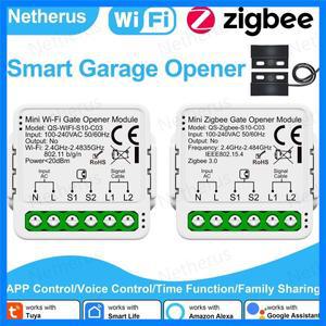 투야 스마트 차고 도어 오프너 WiFi 지그비 게이트 도어 컨트롤러 앱 음성 제어 Alexa 및 Google Home 스마