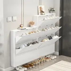 슬림 신발장 초박형 현관 수납 얇은장 캐비닛