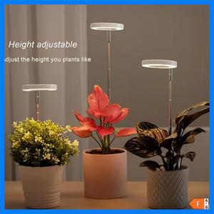 타이머가 있는 수경재배 램프 실내 식물용 LED 성장등 풀 스펙트럼 식물 램프 조절 가능한 디밍 성장등