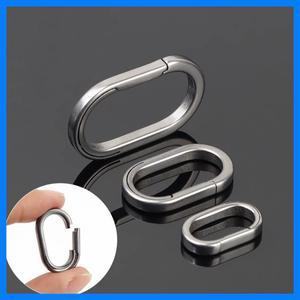 3 크기 티타늄 합금 Quickdraw 키 체인 남자 여자 티타늄 자동차 열쇠 고리 홀더 경량 EDC Carabiner 액세