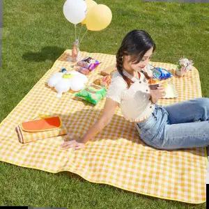 소풍돗자리 체크 방수매트 1인용 돗자리 대형 나들이