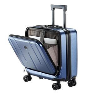 [미국배송] 카레니 16인치 가방에 노트북 수납공간 2개 스피너 사일런트 휠이 장착된 가벼운 하드쉘 캐리어 출퇴근 출장용 다크 블루