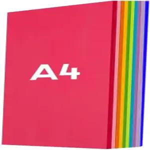 생동감 넘치는 컬러 A4 종이접기 종이 - 100장 10가지 다양한 색상 미술 DIY 프로젝트 및 스크랩북을 위한