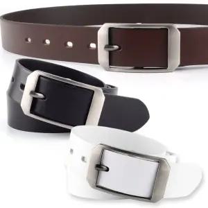 남성 리얼 소가죽 청바지 허리띠 캐주얼 정장 벨트