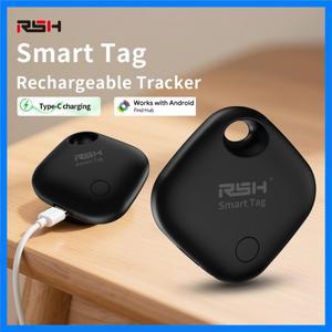 충전식 위치 추적기 가정용 물건 추적기 블루투스 스마트 태그 구글의 파인드 허브 앱을 통해 소리 재생 장