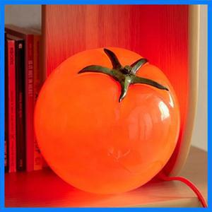 레드 수지 토마토 테이블 램프 사랑스러운 홈 장식 분위기 조명기구 3 변경 가능한 EU AU 미국 플러그