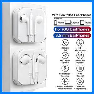 Iphone iPad 노트북 태블릿 헤드폰 iPhone 16 15 14 13 12 11 Pro Max 이어폰 X XS 7 8 Plus 3.5mm 스테레