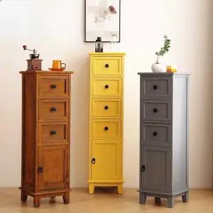 틈새 서랍장 드레스룸 우드 수납장 협탁 엔틱 나무