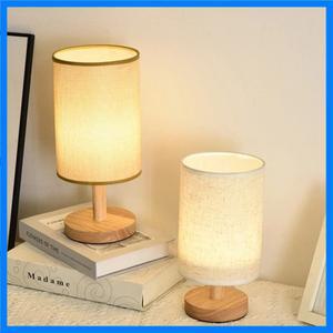 LED 침대 옆 테이블 램프 간단한 중국 스타일 장식 테이블 램프 디 밍이 가능한 USB 플러그 패브릭 전등 갓