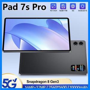 2026 패드 7s 프로 태블릿 안드로이드 15 16GB+1TB 10000mAh 배터리 10.1인치 태블릿 PC 글로벌 버전 5G WI