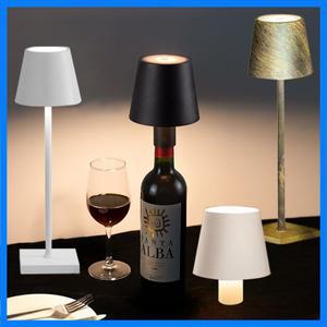 무선 와인병 램프 USB 충전식 테이블 조명 터치 컨트롤 디밍 LED 테이블 램프 바 클럽 카페 분위기 장식용