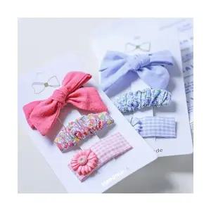 헤어핀 세트 똑딱핀 집게핀 악세사리 3개세트 디노 2컬러